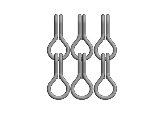 12x24 mm ketenformaat Aluminium keten vliegscherm met 60% open gebied en 1,2 mm draaddiameter voor effectieve vliegcontrole