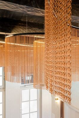 12x24 mm ketengrootte Aluminium keten vliegscherm met 60% open gebied en 1,2 mm draaddiameter voor insectenbestrijding