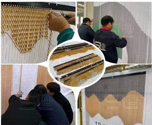 Duurzaam aluminium kettingvliegscherm, ideaal voor industriële toepassingen, biedt effectieve bescherming tegen insecten en langdurige prestaties