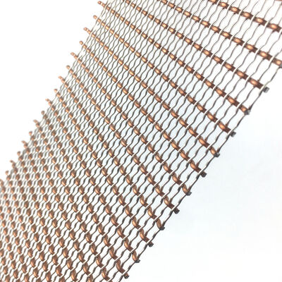 Decoratief metalen gaas Woven Woven Wire Architectonische gevel bekleding scherm Buitenmuur decor