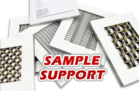 Custom Size and Color Architectural Woven Wire Mesh Uniform Weave Durable