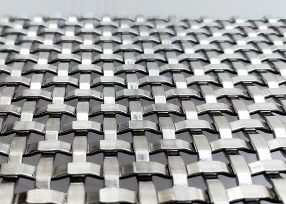 Geweven de Draadnetwerk van het roestvrij staal Decoratief Metaal Mesh Wall Cladding For Architectural