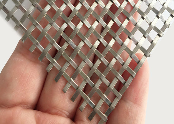1.8mm Half Rond Decoratief Metaal Mesh Screen For Windows 3.36kgs/m2