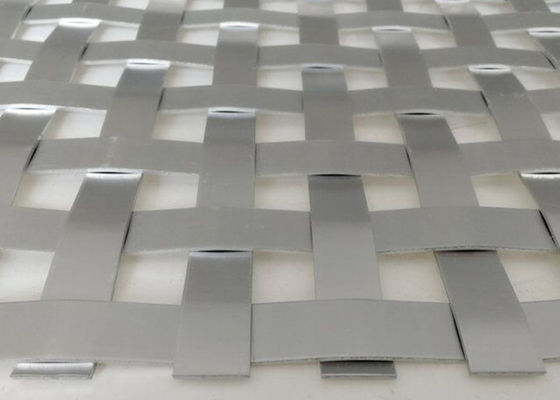Flatwire 430 Architecturale Geweven Draad Mesh Anodized
