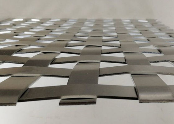 Flatwire 430 Architecturale Geweven Draad Mesh Anodized