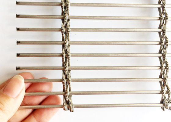 ODM 4m Flexibel Roestvrij staal Geweven Metaal Mesh Cladding For Restaurants