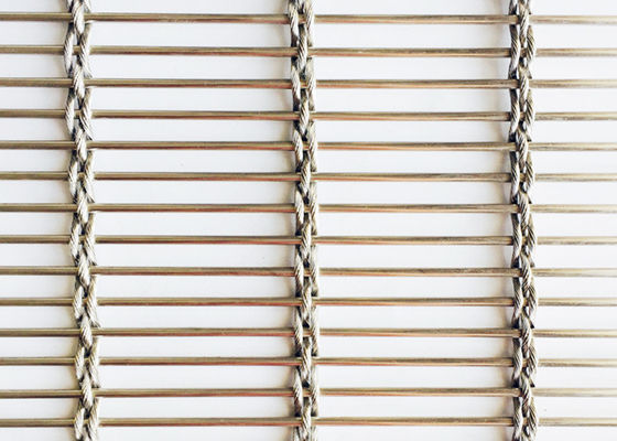 ODM 4m Flexibel Roestvrij staal Geweven Metaal Mesh Cladding For Restaurants