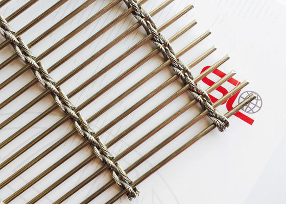 ODM 4m Flexibel Roestvrij staal Geweven Metaal Mesh Cladding For Restaurants
