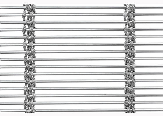 Anti Alkaliverdelingsroestvrij staal Architecturaal Mesh Rope Rod die 44,7% openen