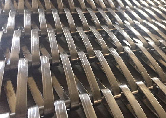 20ft Ingewikkelde Roestvrij staal Spiraalvormige Draad Mesh For Solar Shading