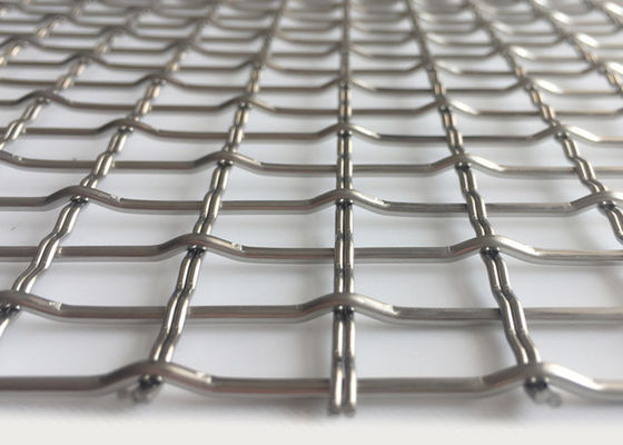 3.3mm 304 Roestvrij staal Geplooide Draad Mesh Woven Architectural Mesh Facade