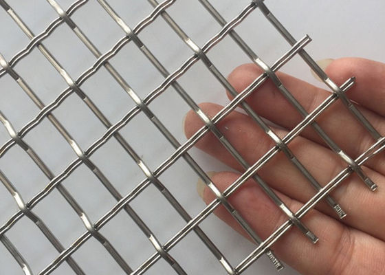 3.3mm 304 Roestvrij staal Geplooide Draad Mesh Woven Architectural Mesh Facade