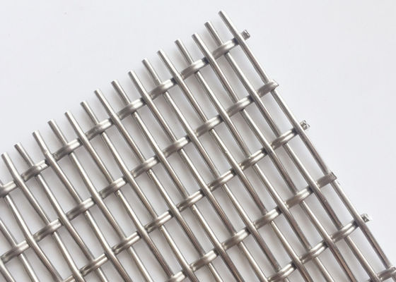 4.2mm de Breiende Draad Mesh Cupboard Decorative Partitions Facade van de Slotgolfplaat