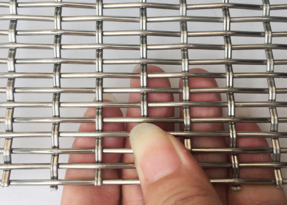 4.2mm de Breiende Draad Mesh Cupboard Decorative Partitions Facade van de Slotgolfplaat