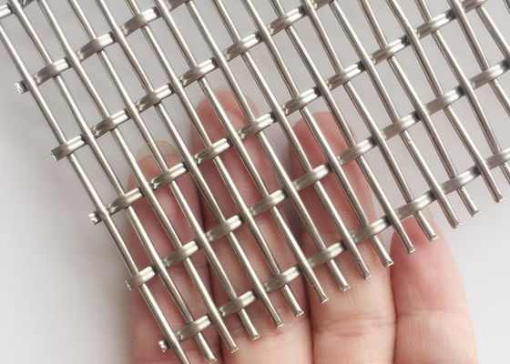 4.2mm de Breiende Draad Mesh Cupboard Decorative Partitions Facade van de Slotgolfplaat