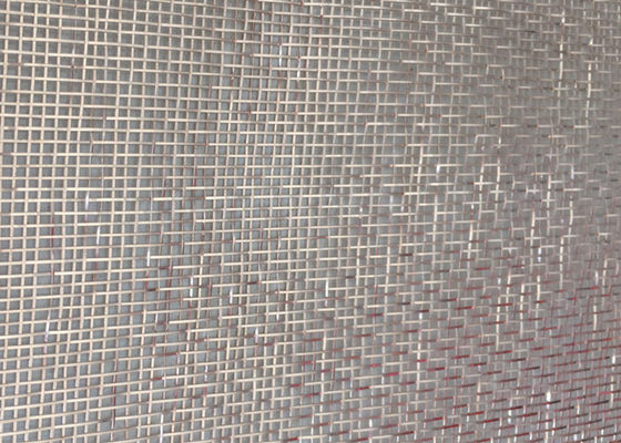 Uiterst dunne Architecturale Glas Gelamineerde Draad Mesh Brass Woven 0.5mm