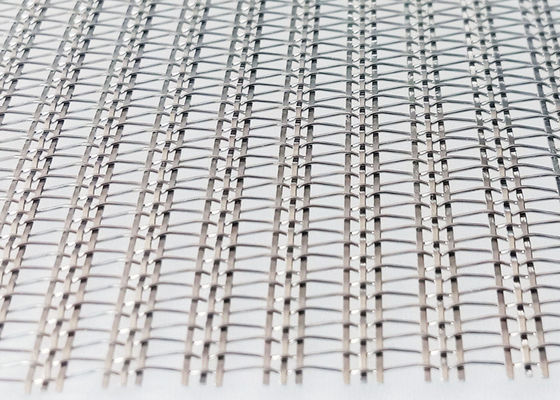 120m SS304 Glas Gelamineerde Draad Mesh Partitions