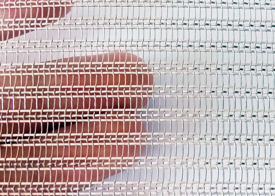 120m SS304 Glas Gelamineerde Draad Mesh Partitions