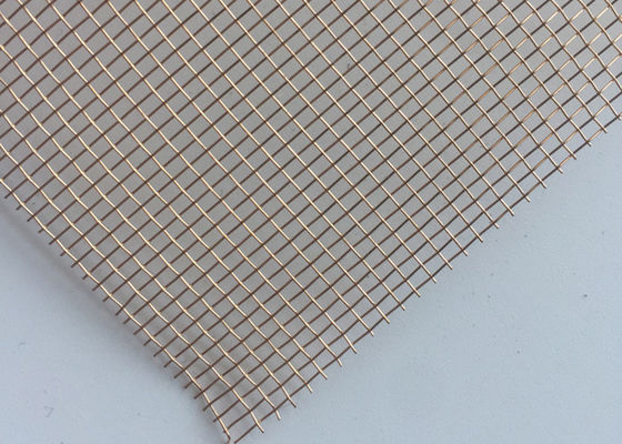Gouden Roestvrij staalmetaal Mesh Laminated Glass Interlayer Decorative