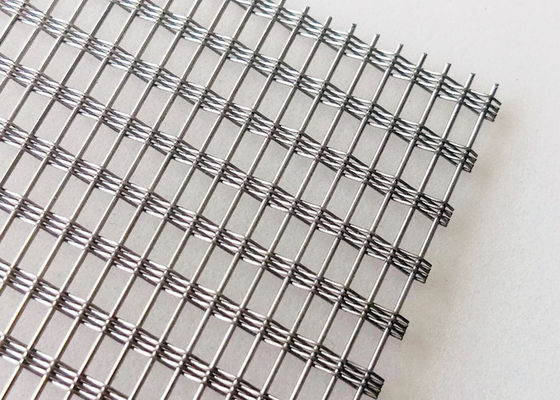 250cm Breekbare Glas van het Roestvrij staalscherm het niet met Draad Mesh Inside 41,4% Gap
