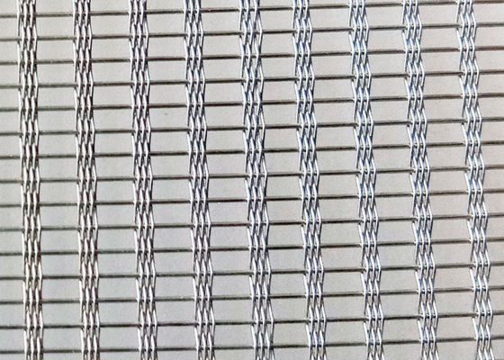 250cm Breekbare Glas van het Roestvrij staalscherm het niet met Draad Mesh Inside 41,4% Gap