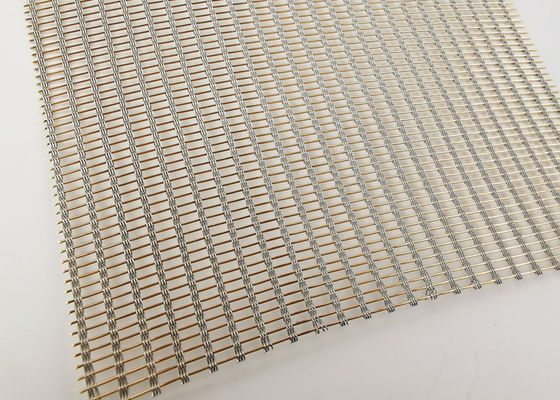 Bespoten ISO9001 SS316 Decoratief Mesh Fabric 0.94mm Draad Mesh Glass