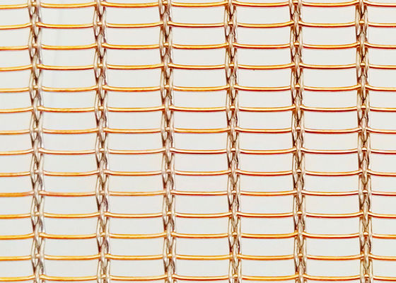 Bekleding van de Draadmesh eco woven copper wall van SHUOLONG SS304 de Glas Gelamineerde