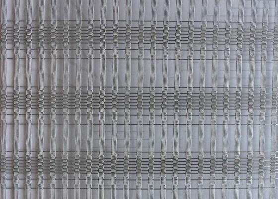 0.8mm de Duidelijke Geweven Binnenlandse Decoratieve Voorgevel van Draadmesh glass panels exterior and