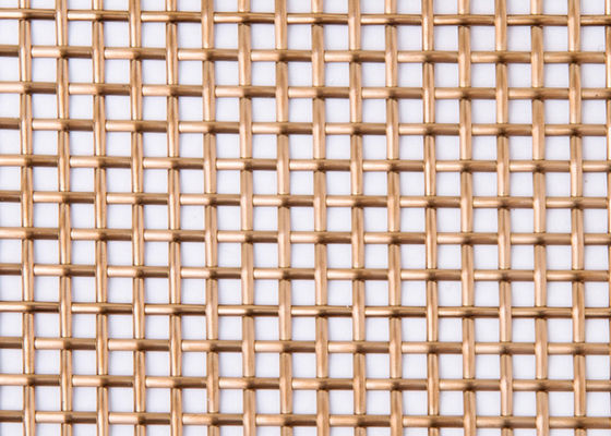 ISO9000 rood Decoratief Geweven Draadnetwerk 1.8mm Dikke 3.36kg/M2