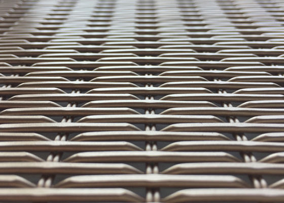 6.5ft van het de Draadnetwerk 26% van de Aluminiumlegering het Decoratieve Geweven Openingsgebied