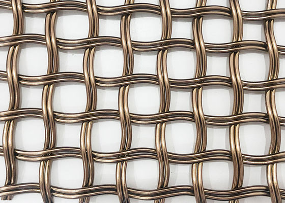 6mm Vangrail van Mesh Grid Panels For Stairs van de Verdelingen de Decoratieve Geweven Draad