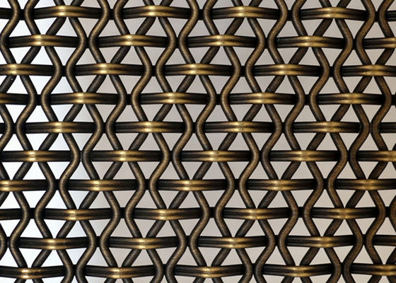 Het slot plooide de Decoratieve Geweven Muren van Draadmesh eco facade architectural screen