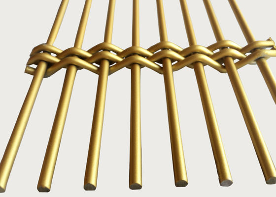 SGS de Goud Geweven Draad van het Roestvrij staalmetaal Mesh Room Divider 2×4m
