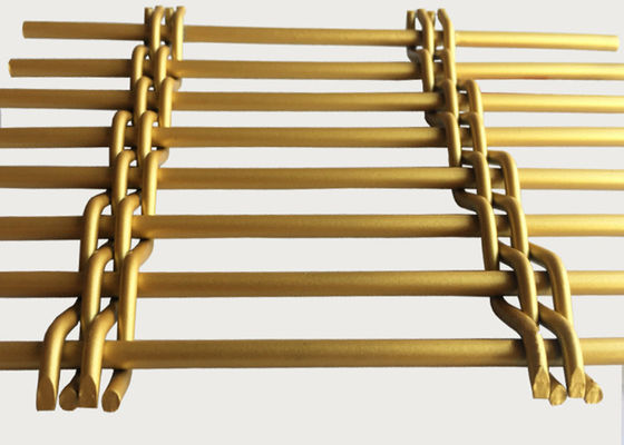 SGS de Goud Geweven Draad van het Roestvrij staalmetaal Mesh Room Divider 2×4m