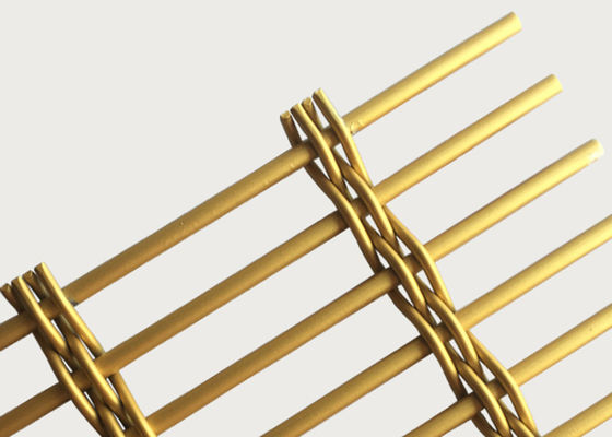 SGS de Goud Geweven Draad van het Roestvrij staalmetaal Mesh Room Divider 2×4m