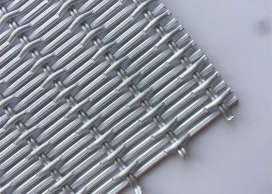 PVD 1.5m Witte Decoratieve Geweven Draad Mesh Anodized