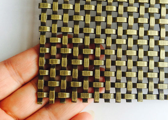 Van de het Metaal Decoratieve Draad van de muurbekleding de Architecturale Geweven Ruimte van Mesh Grilles Partitions 24%