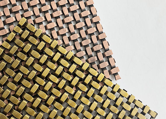 Van de het Metaal Decoratieve Draad van de muurbekleding de Architecturale Geweven Ruimte van Mesh Grilles Partitions 24%