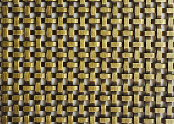 Van de het Metaal Decoratieve Draad van de muurbekleding de Architecturale Geweven Ruimte van Mesh Grilles Partitions 24%