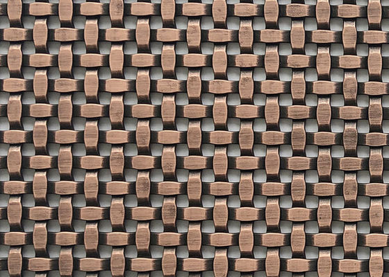 Van de het Metaal Decoratieve Draad van de muurbekleding de Architecturale Geweven Ruimte van Mesh Grilles Partitions 24%
