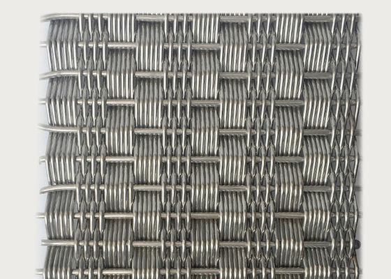 Geweven Architecturale Decoratieve SGS 4.5mm van het Schermmesh stainless steel dik