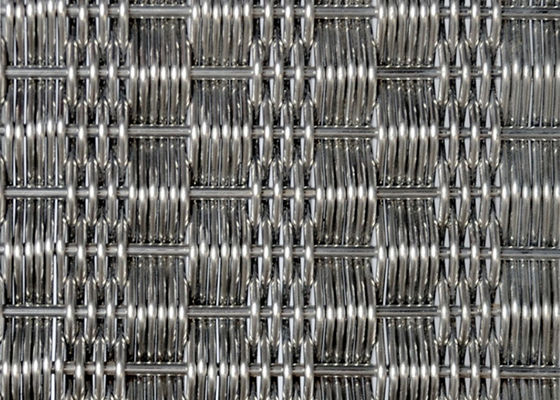 Geweven Architecturale Decoratieve SGS 4.5mm van het Schermmesh stainless steel dik