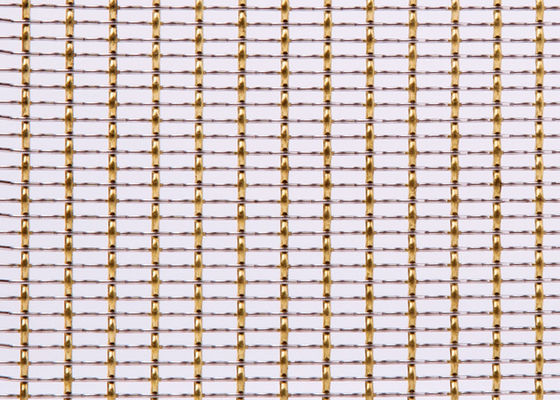 65ft SS316L Rode de Radiatordekking van Mesh Grilles Gold Plated For van de Koper Decoratieve Draad