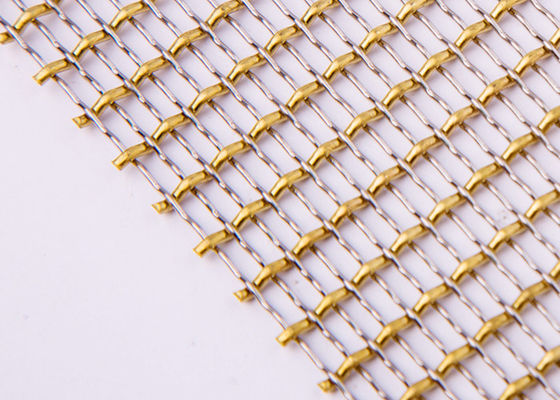 65ft SS316L Rode de Radiatordekking van Mesh Grilles Gold Plated For van de Koper Decoratieve Draad