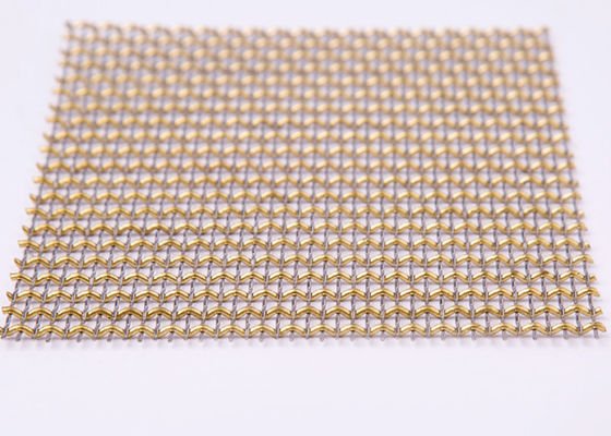 65ft SS316L Rode de Radiatordekking van Mesh Grilles Gold Plated For van de Koper Decoratieve Draad