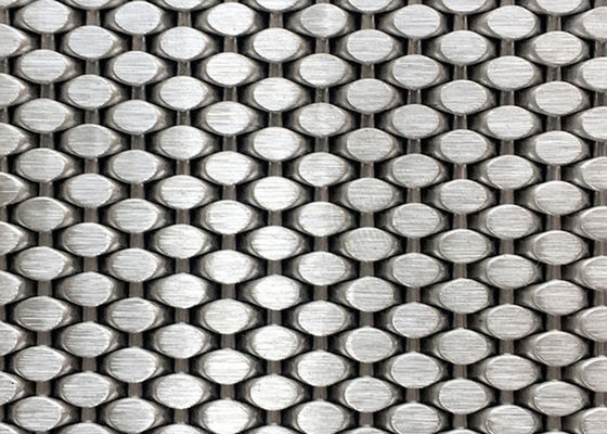 316L roestvrij staalmetaal Mesh Cladding High Tensile Strength 4.5m 5.5m Lengte