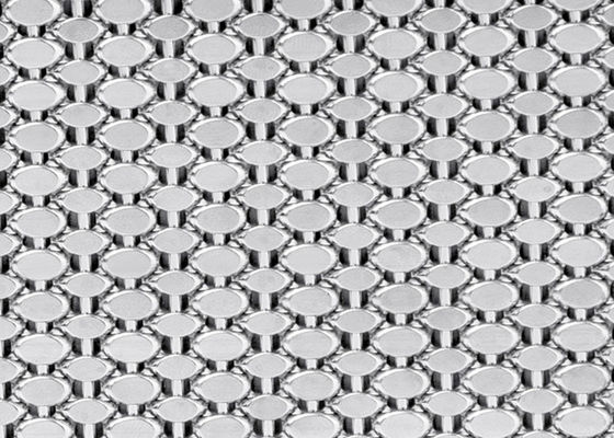 OEM 1.5mm Decoratief Metaal Mesh Screen 15ft Architectuur van de de Stoffenvoorgevel van de Staaldraad
