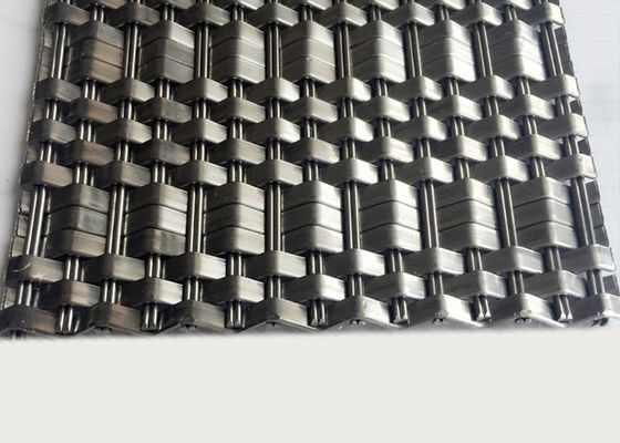 SS316 Deco-Metaal Architecturale Geweven Draad Mesh Panels 1,5 X 2mm Afwijkingsdiameter