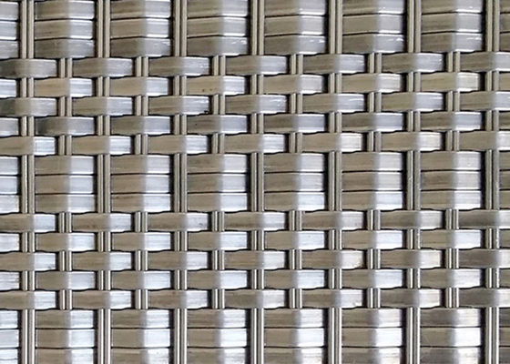 SS316 Deco-Metaal Architecturale Geweven Draad Mesh Panels 1,5 X 2mm Afwijkingsdiameter