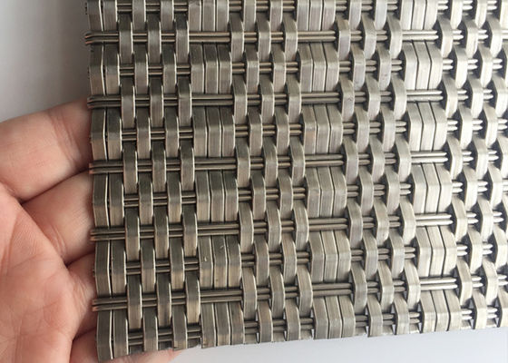 SS316 Deco-Metaal Architecturale Geweven Draad Mesh Panels 1,5 X 2mm Afwijkingsdiameter